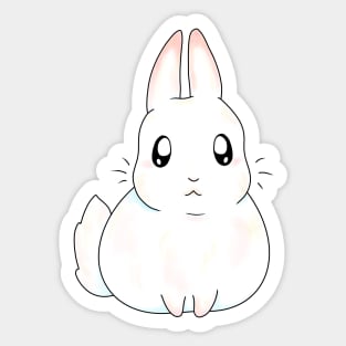 Cute White Bunny Rabbit Sticker